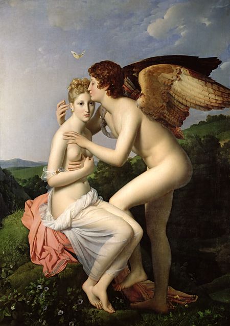 Psyche Receiving Cupid's First Kiss (1798) โดย François Gérard, Wikipedia