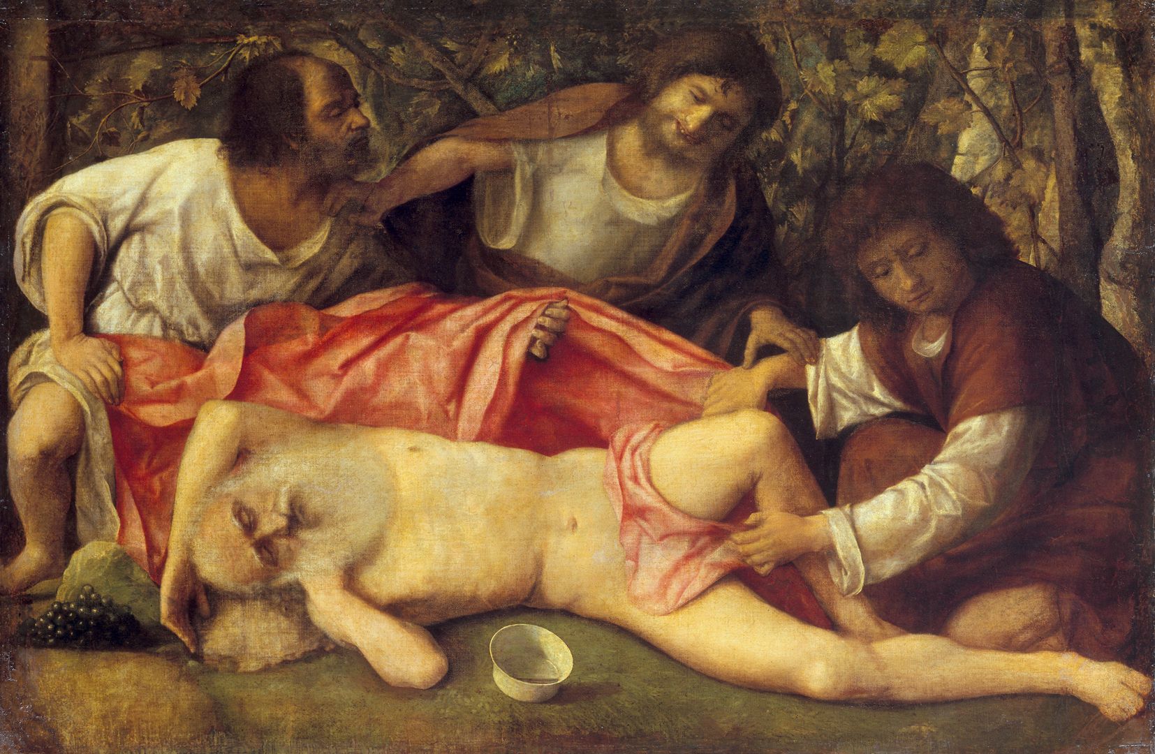 The Drunkenness of Noah โดย Giovanni Bellini, wikipedia