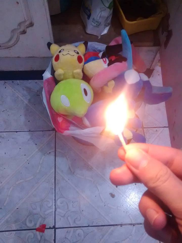 pokemon on fire